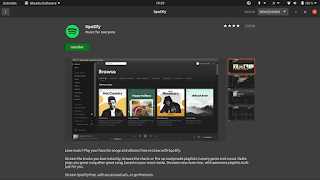 Application Spotify sur Ubuntu Software