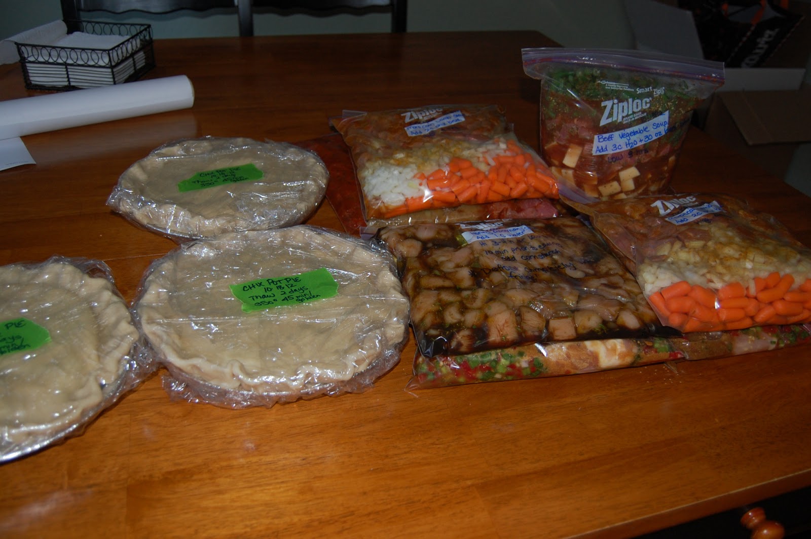 Sanity is for those without children: Prep ahead freezer to Crockpot meals