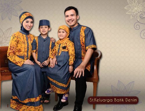 baju seragam keluarga manten warna kontras