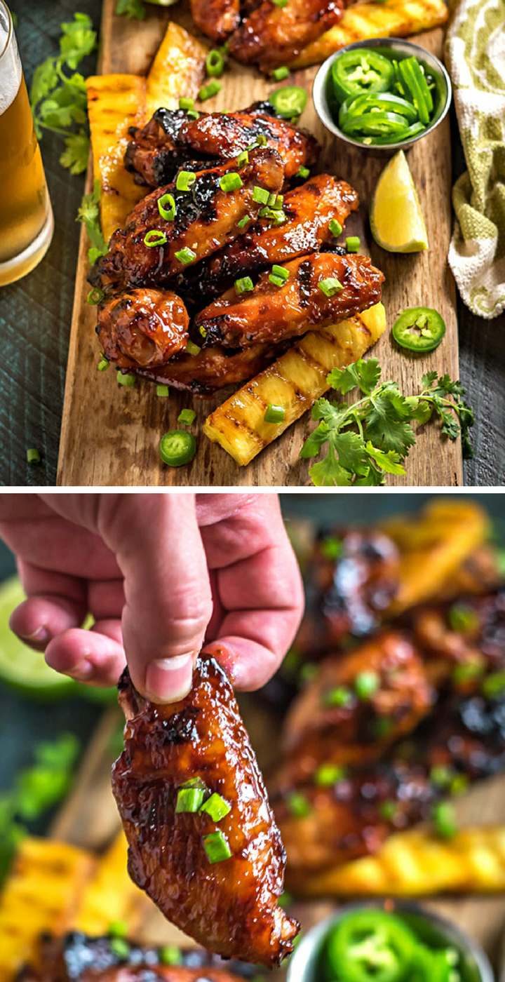 HAWAIIAN HULI HULI GRILLED CHICKEN WINGS