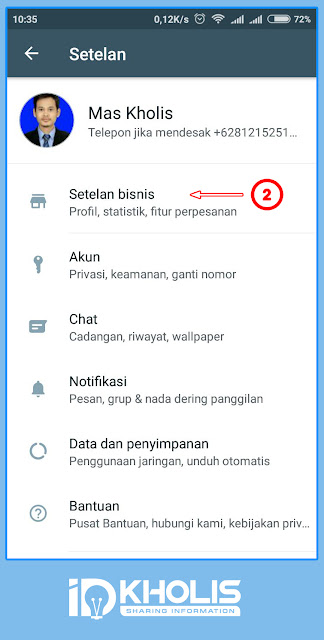 Pengaturan whatsapp business Pengaturan katalog produk