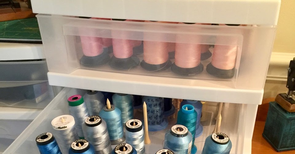 Easy DIY Thread Storage Cart Sylvia's Stitches