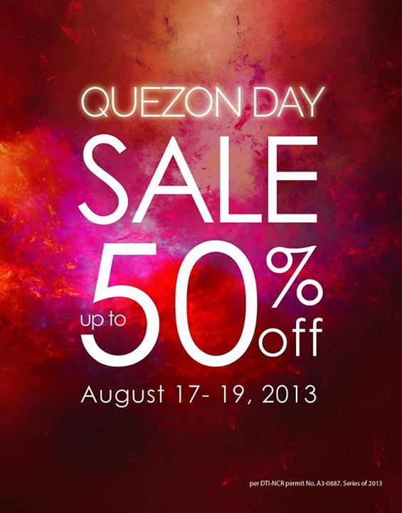 Manila Life Quezon Day Sale at all Quezon City SM branches!