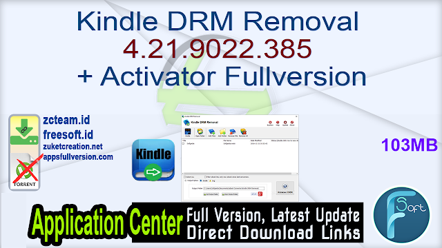 Kindle DRM Removal 4.21.9022.385 + Activator Fullversion