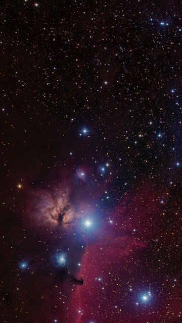 Wallpaper Orion Belt, Stars, Nebula, Space