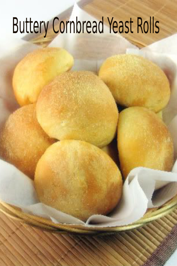 Buttery Cornbread Yeast Rolls happy cook