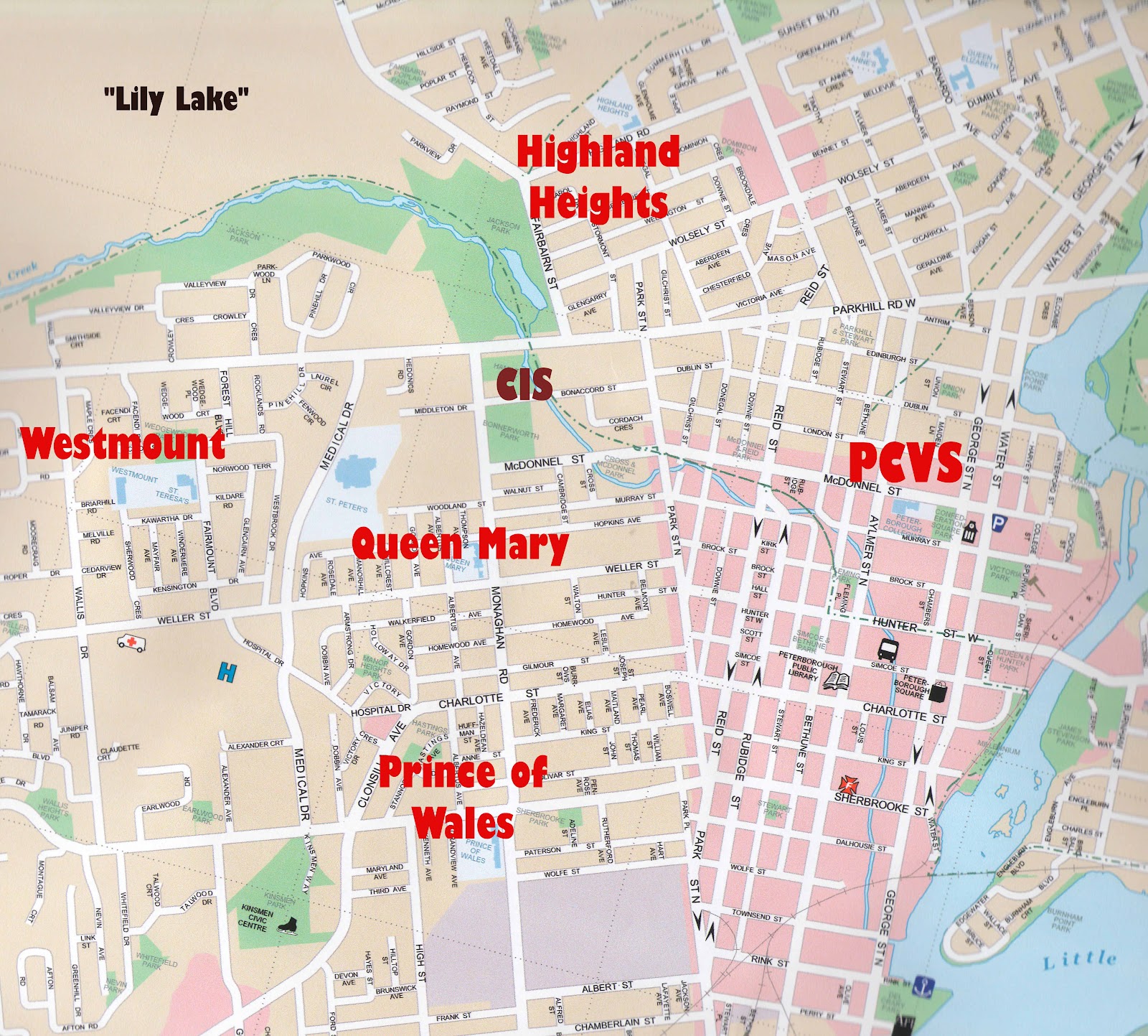 PCVS Corner Stone Enrolment Charts and Maps for Peterborough's High