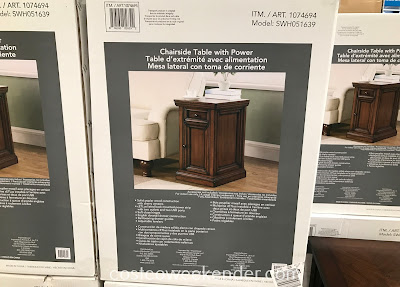 Costco 1074694 - The Well Universal Chairside Table with Power is perfect right by your recliner