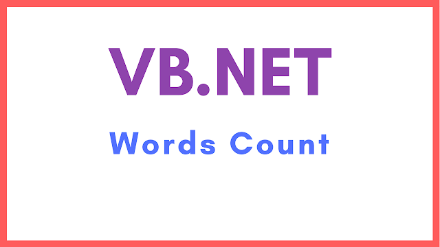 words count in vb.net