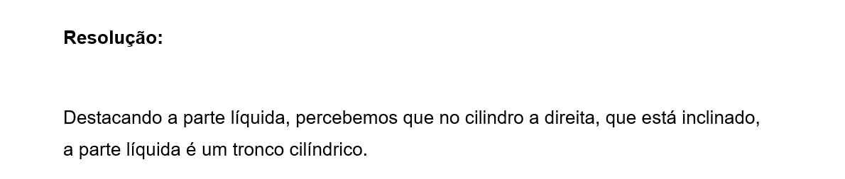 Exercício resolvido sobre tronco de cilindro | Questão da UFPE