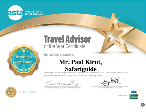 ASTA Travel Advisor of The Year