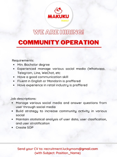 Lowongan Kerja - Job Vacancy : Makuku Indonesia Lowongan Kerja - Job Vacancy : Makuku Indonesia