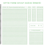 Optik form cevap kağıdı örneği