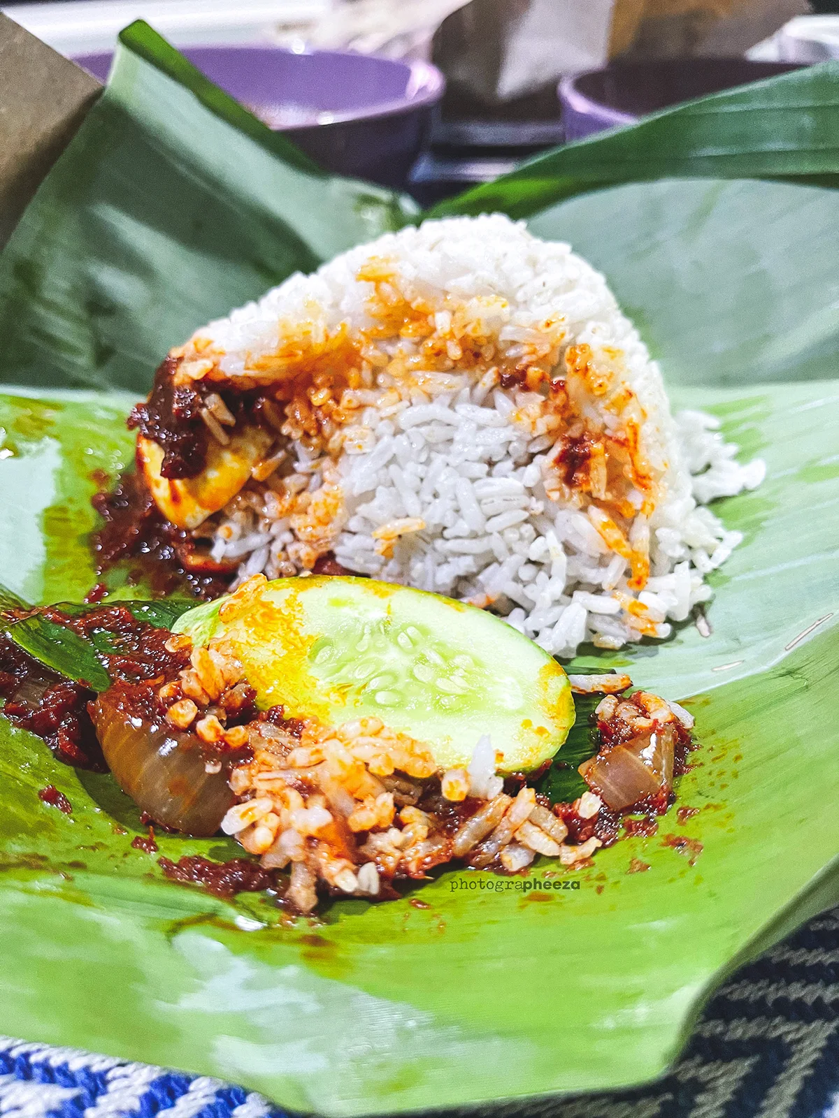 Nasi Lemak Bungkus Daun Pisang