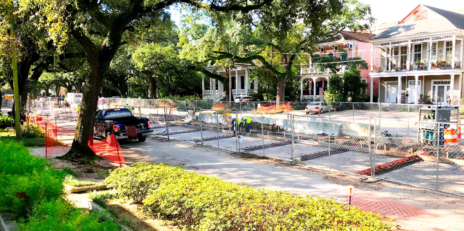 angels and people, life in New Orleans Louisiana Ave. under construction
