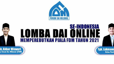 FDM Umumkan Pemenang Lomba Dai Online Se-Indonesia Tahun 2021