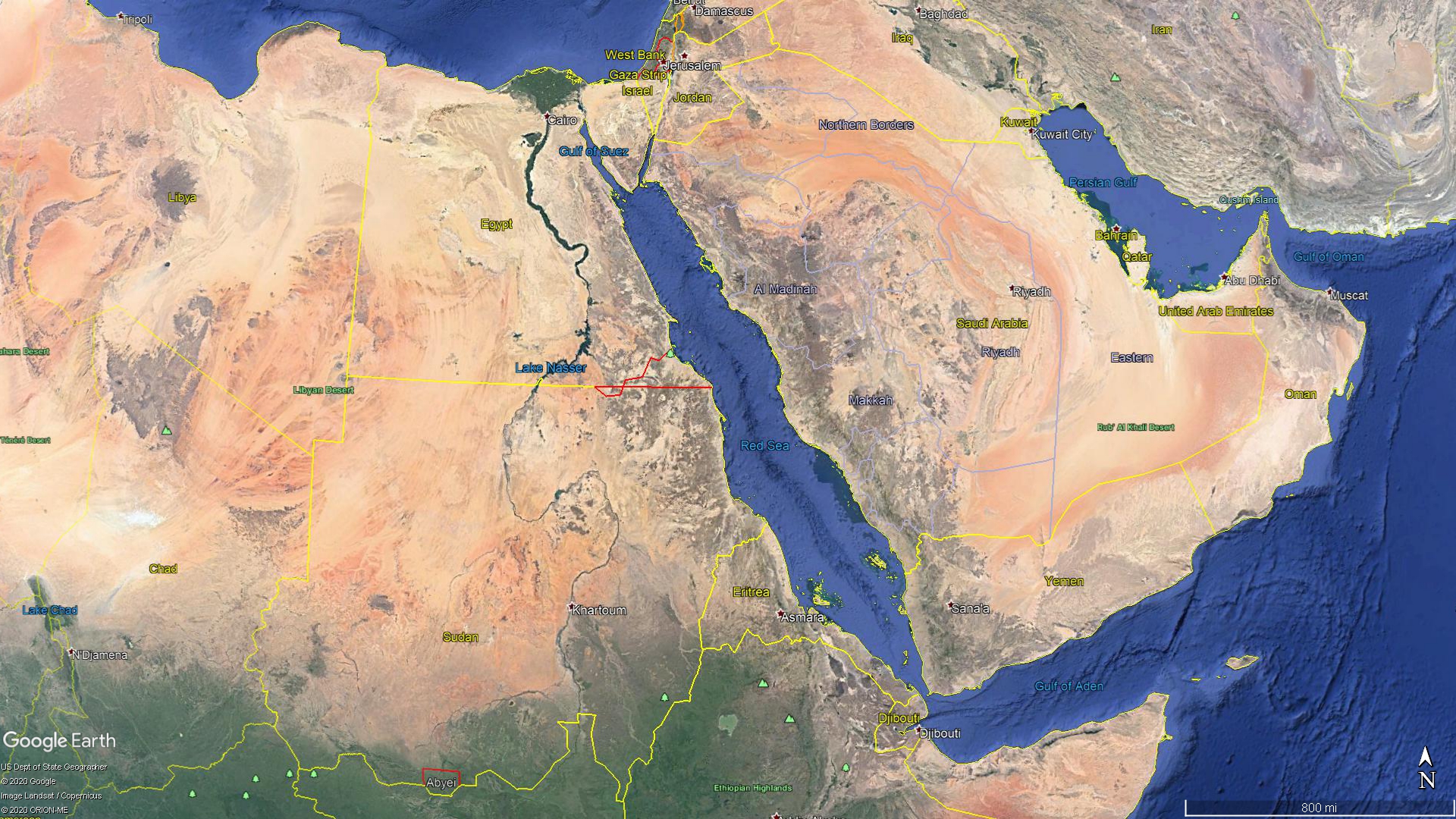 Реки саудовской аравии