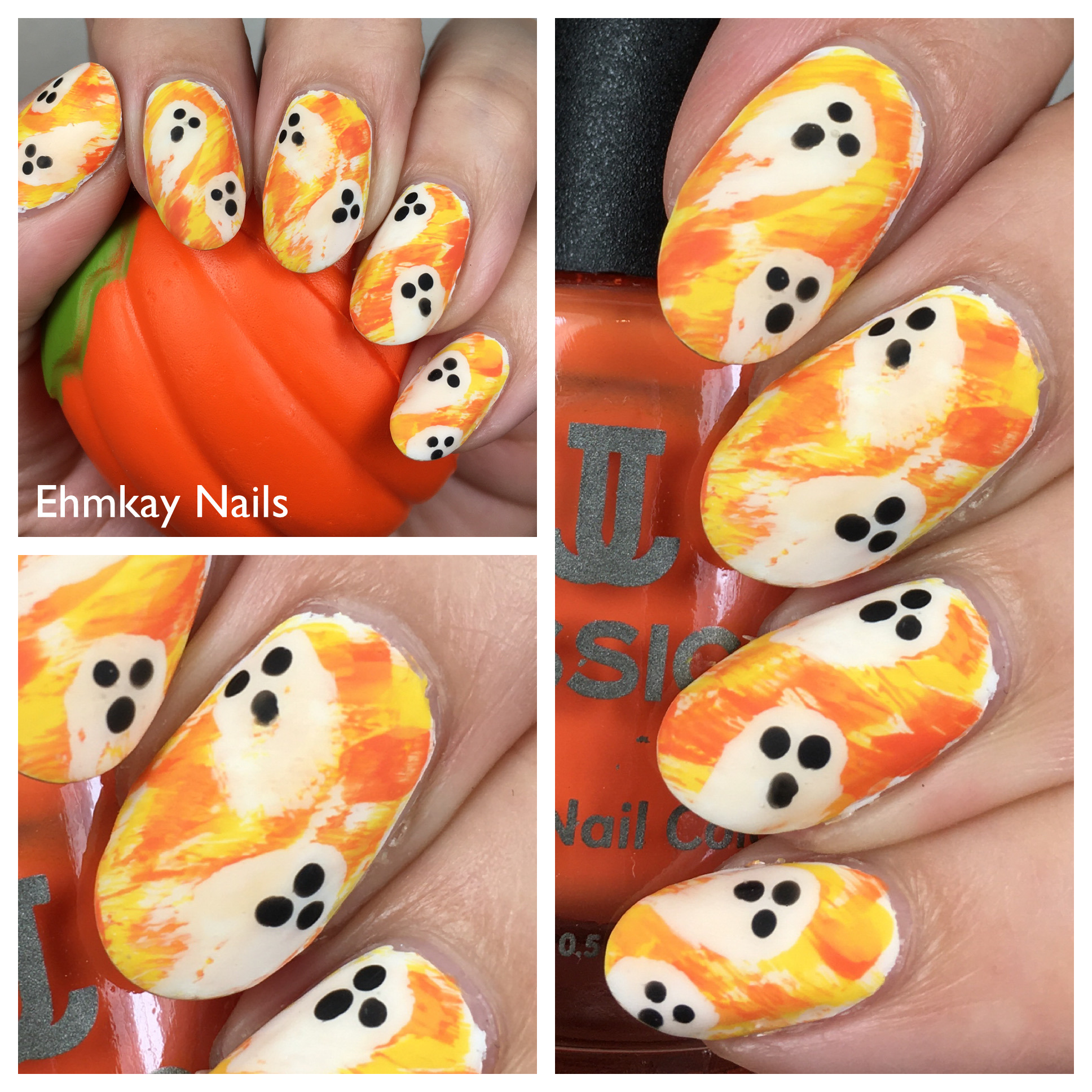 ehmkay nails: Halloween Nightscape with Lollipop Posse Lacquer
