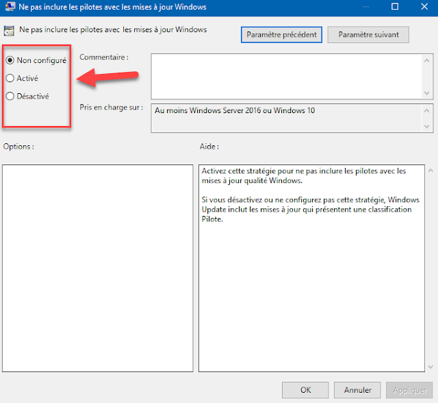 Désactiver l'installation des mises à jour automatique des pilotes avec l'éditeur de stratégie de groupe locale Windows 10 désactiver, arrêter, installation, mises à jour, automatique, pilote, driver, mise à jour Windows, Windows 10, stratégie de groupe locale, gpedit.msc, administration, problème pilote