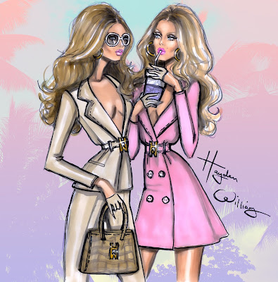 Hayden Williams Fashion Illustrations: 'Power of Two' by Hayden Williams