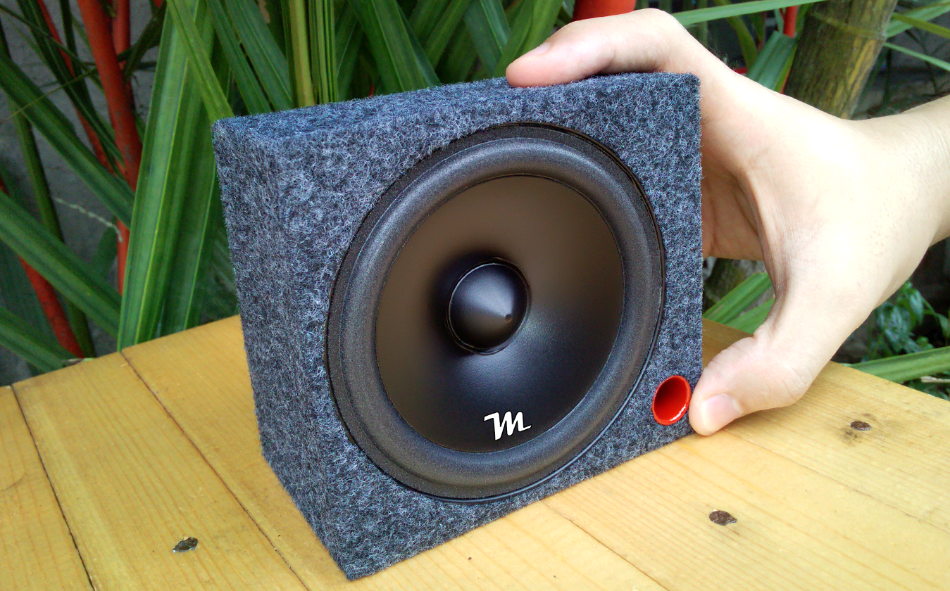 DIY Mini Subwoofer Putting Midrange Speaker Into A Subwoofer Box