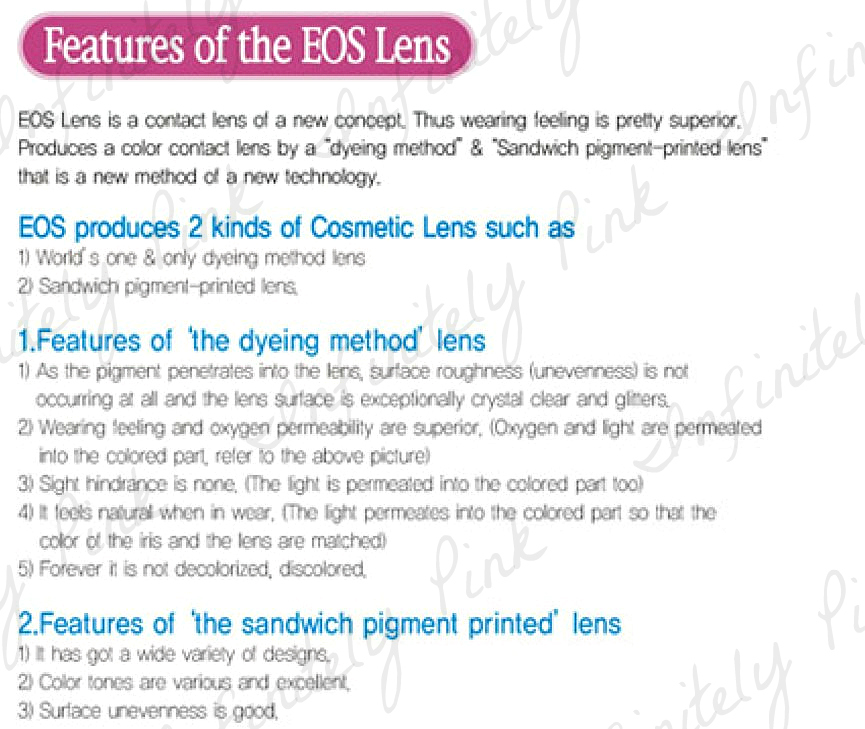 Infinitely Pink Contact Lens EOS Contacts
