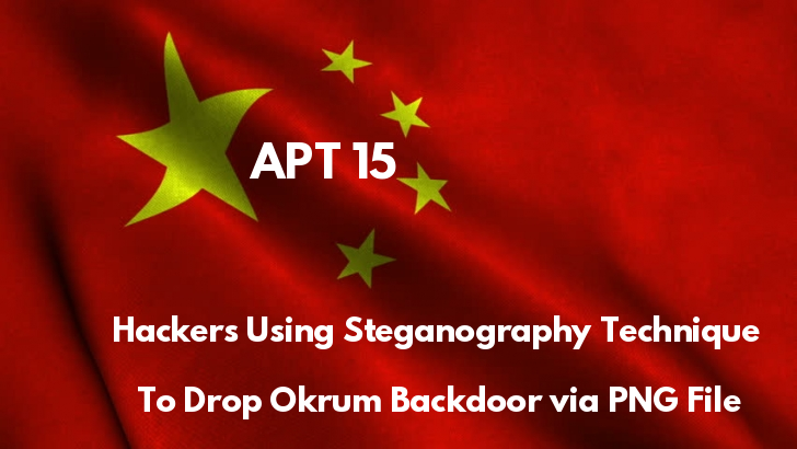 APT15 Hackers  Using Steganography Technique to Drop Okrum Backdoor Via PNG File to Evade Detection