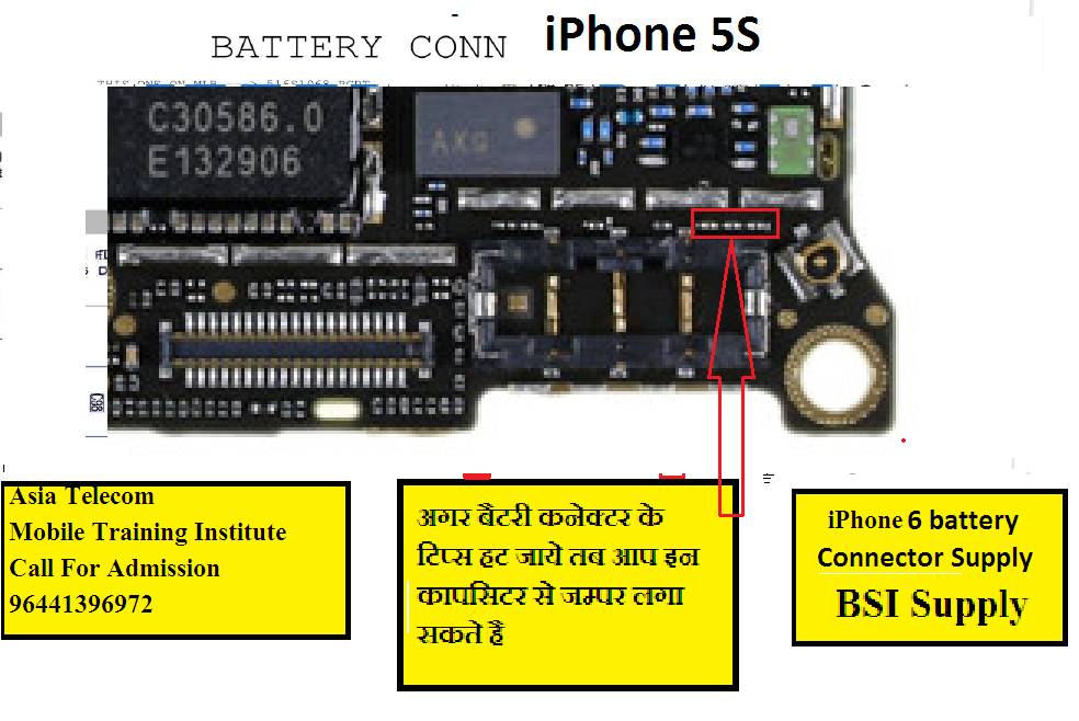 IPHONE 5S Battery Connector Jumper Solution Ways - सैमसंग IPHONE SE