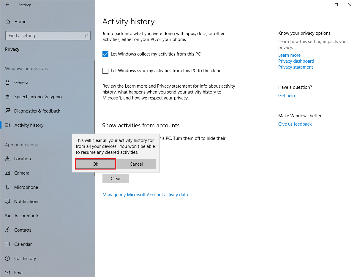clear task view clear task view