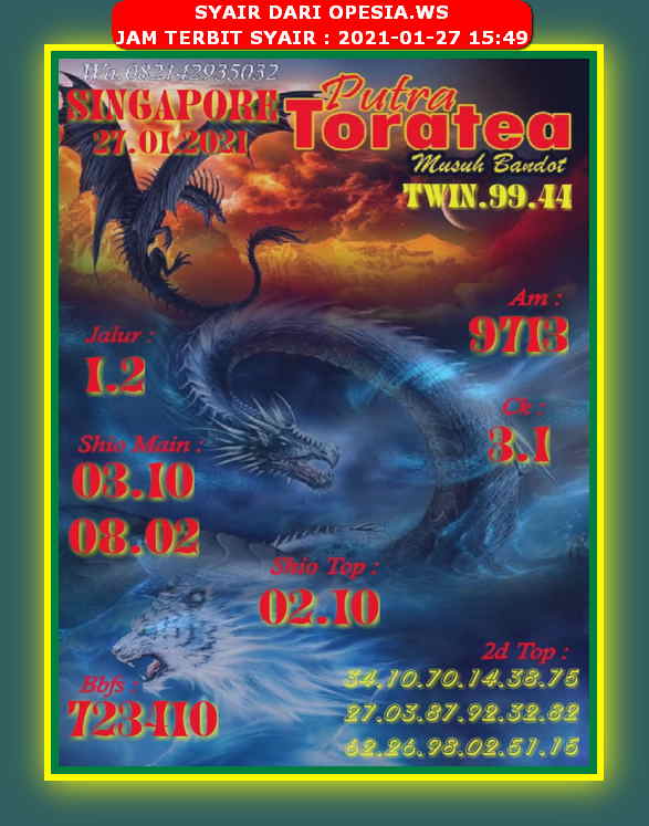 PREDIKSI SGP YOHII