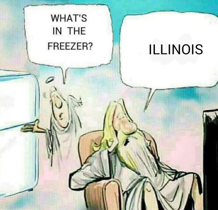 It's so cold in IL it feels like WI...