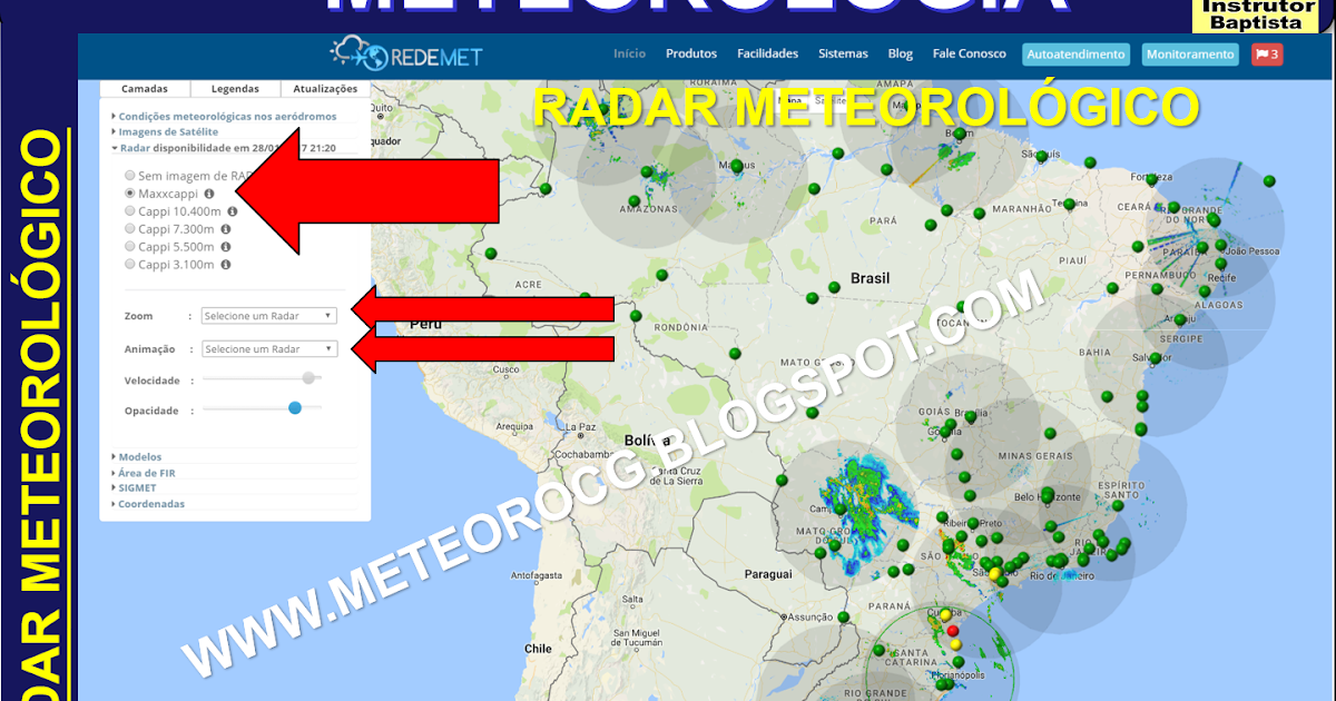 MeteoroCG COMO ACESSAR RADAR METEOROLÓGICO REDEMET