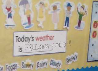 classroom weather calendar