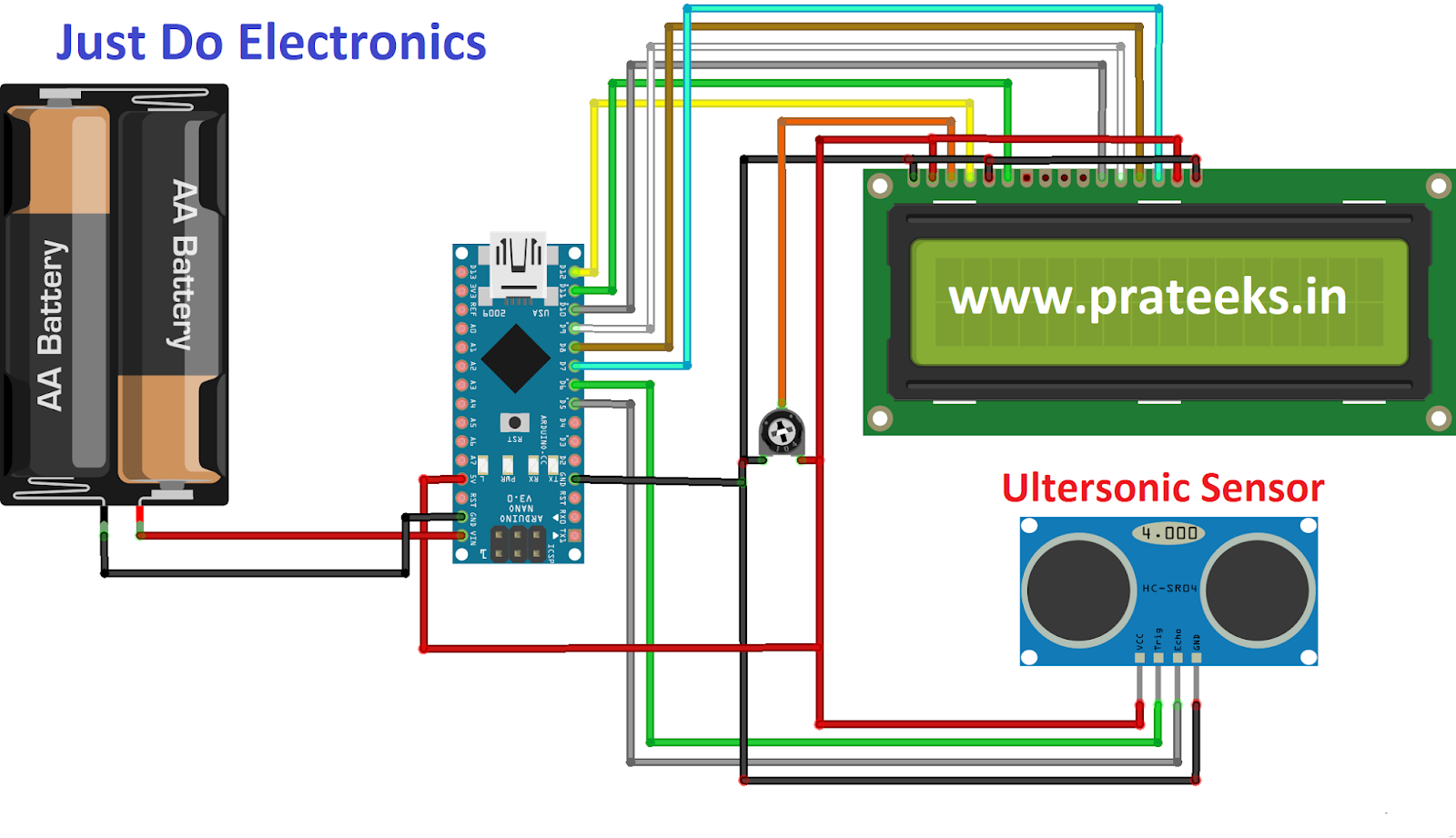 Arduino & Ultrasonic Sensor Based Distance Measurement