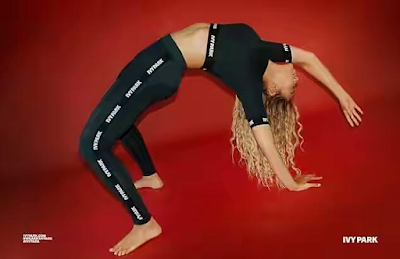 Beyonce shows off her flexibility as she models her Ivy Park collection