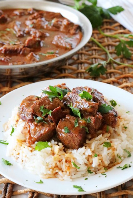 Beef Tips and Rice Beef Tips and Rice
