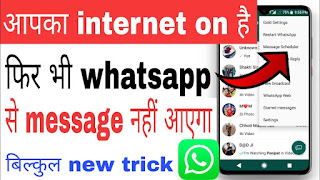 Internet on hone par bhi Whatsapp me ofline kaise dikhe
