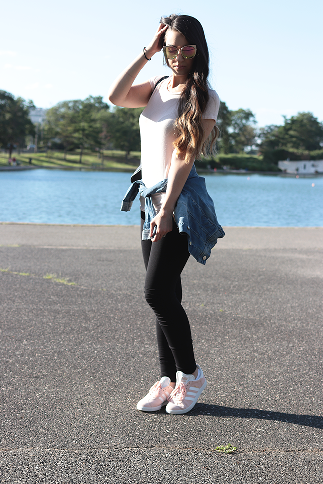 Blush Adidas Sneakers beauty sweet Beauty and Fashion Blog