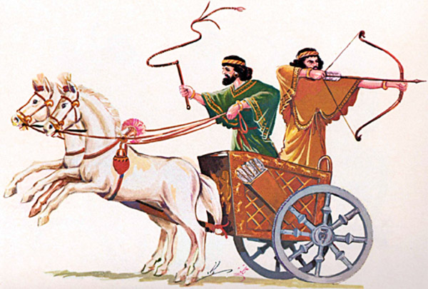 И ударили вражеские колесницы по воинству ра. Персидская колесница Ахеменидов войско. Боевые колесницы в Персии. Персидская серпоносная колесница.