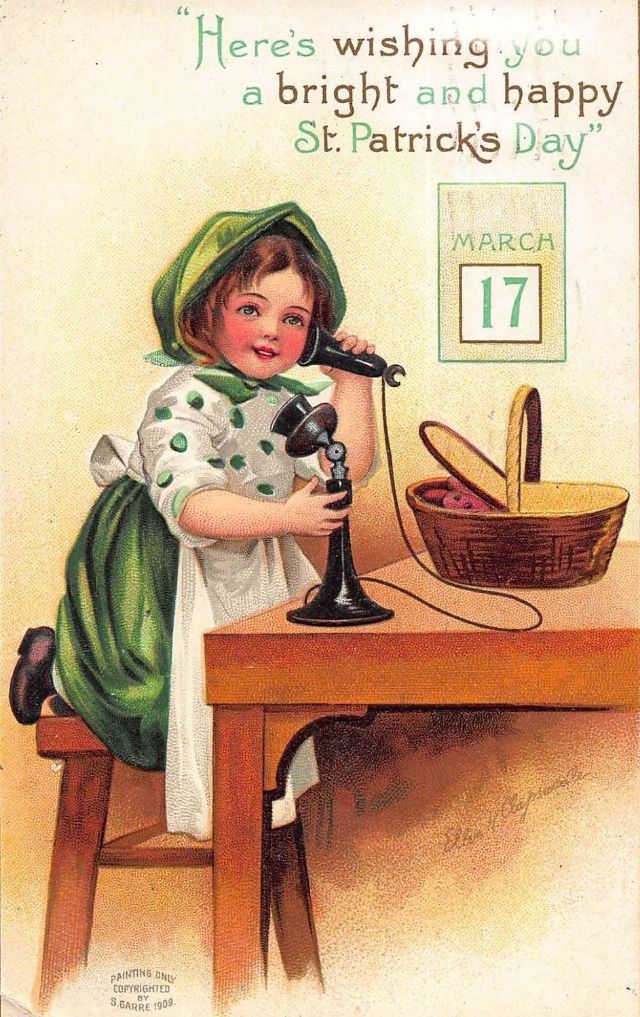 vintage postcards st patricks day
