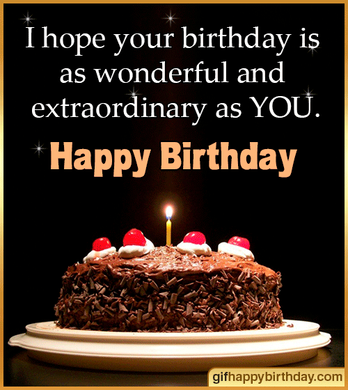 Happy Birthday Gif With Name ▷ Happy Birthday Animated Gif With Name ❤️: Happy Birthday Cake Gif