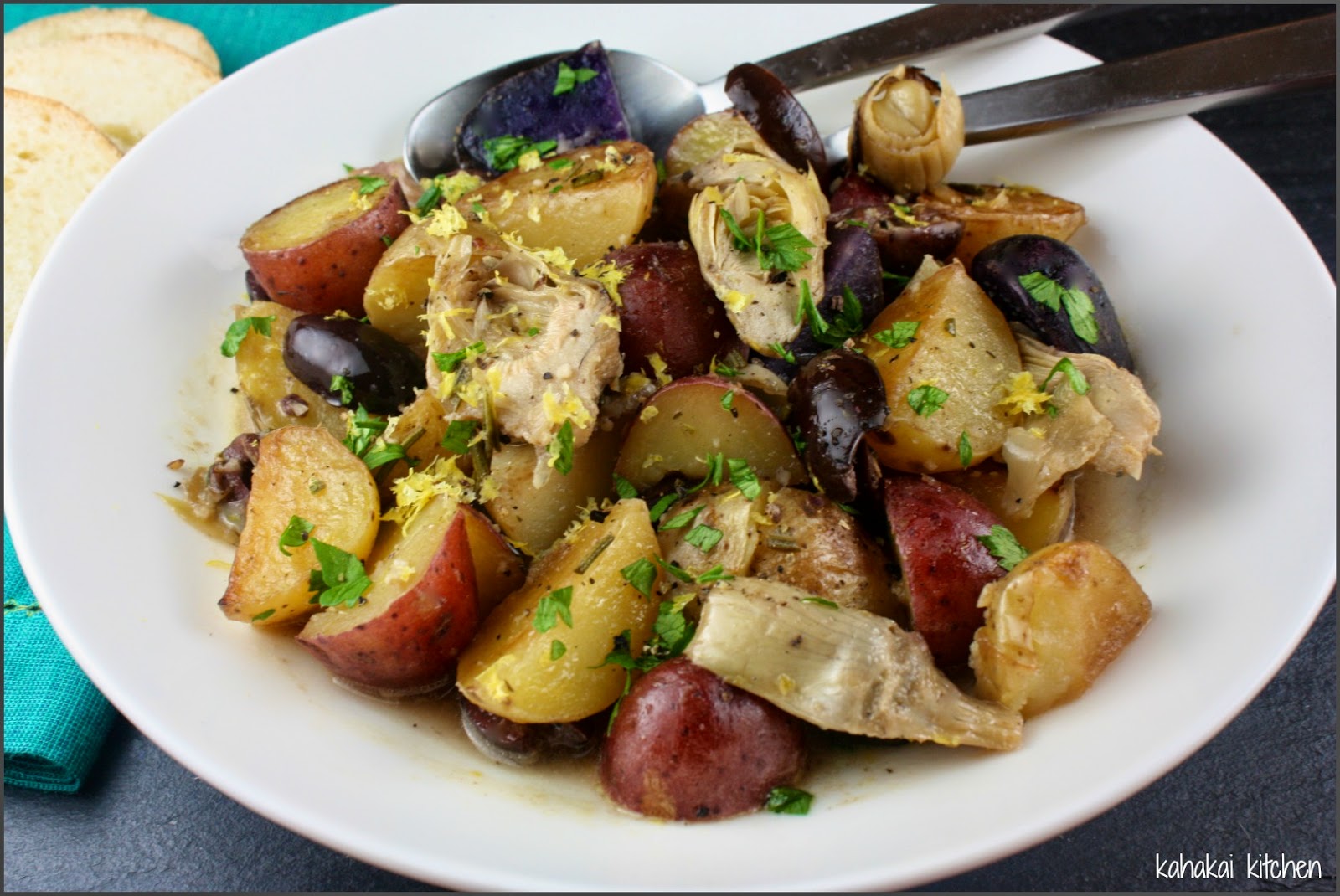 Roasted Potatoes And Artichokes Recipe
