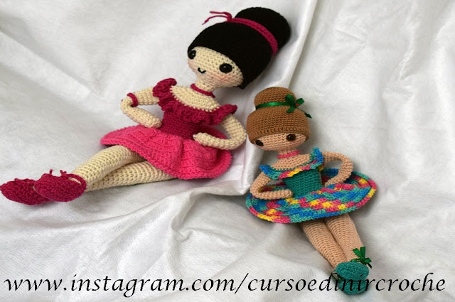 Amigurumi Bichinhos e Bonecas em Crochê Curso Iniciantes ao Avançado com Edinir Croche Online Facebook Youtube Instagram Pinterest passo a passo