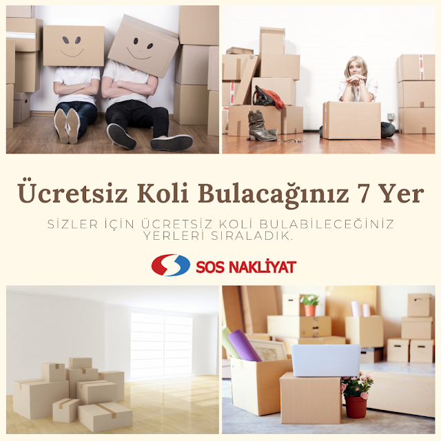 Evden eve taşınırken en kolay ücretsiz kolay bulacağınız yerler