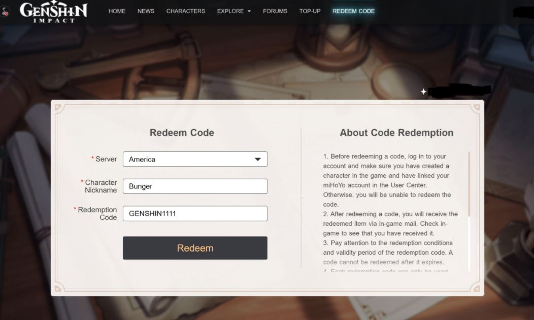 Kode reedem Genshin Impact bulan April 2021 (April 16th) UPDATED