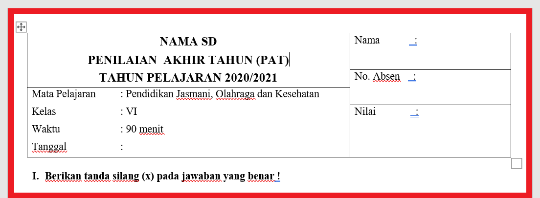 Soal Jawaban Pat Pjok Kelas 3 Sd Semester 2 Tahun 2021 Info Pendidikan Terbaru