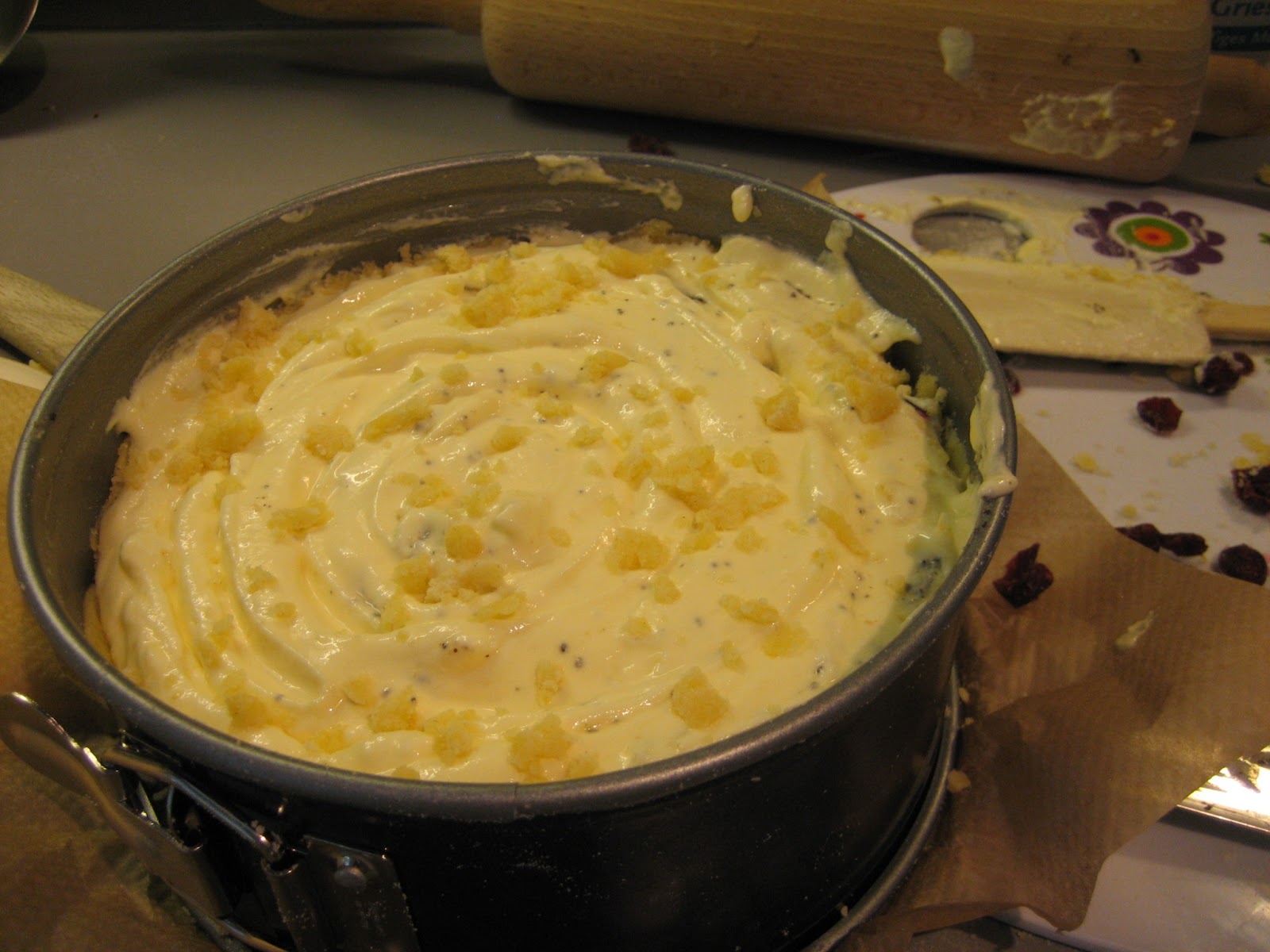 TASTE IT: KÄSEKUCHEN MIT MOHN UND CRANBERRYS