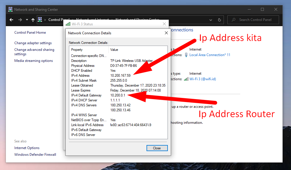 2 Cara Melihat Ip Address Wifi di Laptop Windows - satutitiknol.com
