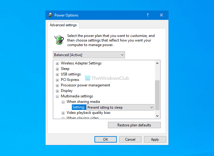 Windows 10에서 지정된 시간이 지나면 화면이 꺼지지 않음