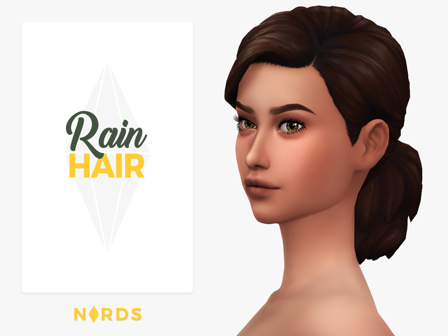 Rain Sims 4 CC Hair
